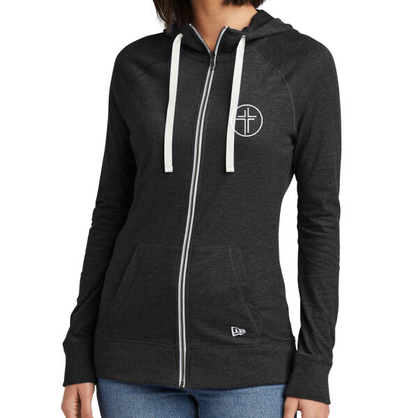 Fulton  - Ladies Sueded Cotton Blend Full Zip Hoodie Thumbnail